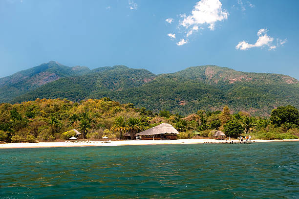 Small safari lodge on Lake Tanganyika Mahale Mountians Tanzania Small safari lodge on Lake Tanganyika Mahale Mountians Tanzania