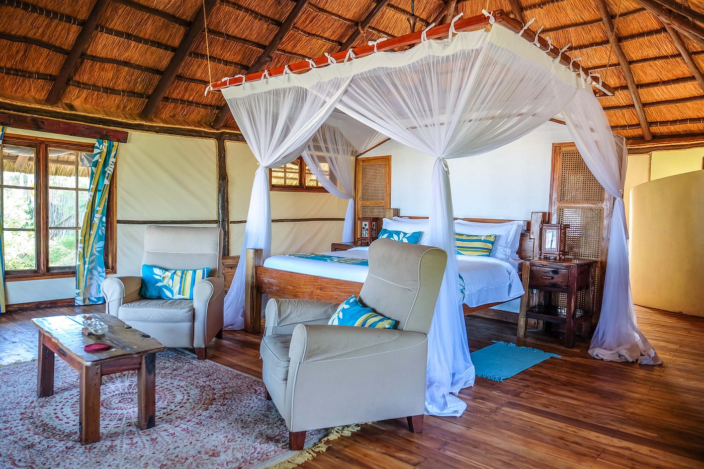 Saadani safari lodge Tanzania interior